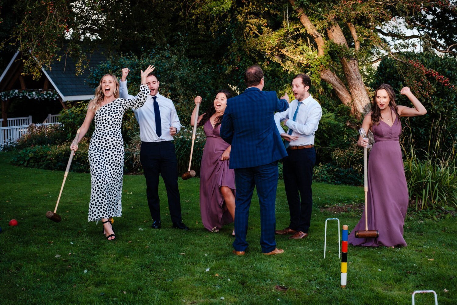 croquet at beaconside house wedding