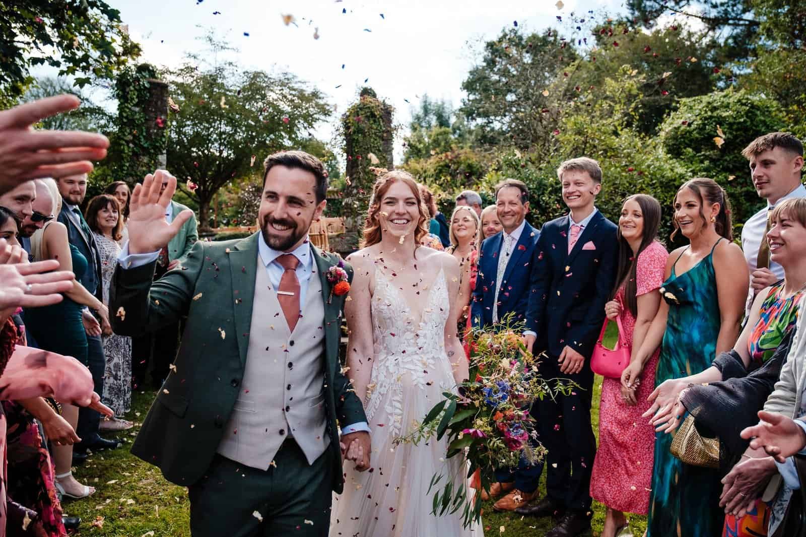 confetti time at Hyane Devon